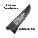 Faca Churrasco Artesanal 8" Campeira Cabo-Rabo Tatu