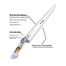 Faca Churrasco Artesanal Língua de Chimango 14" 01